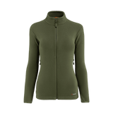 M-Tac Sweater Nord Fleece Polartec Dame i olivengrøn med YKK-lynlås og stand-up krave, lavet af Polartec 200 Series fleece for kvinder.