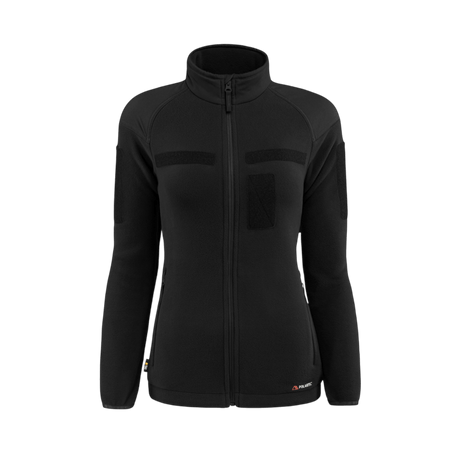 M-Tac Combat Fleece Jakke Polartec Dame i sort til kvinder, designet til taktisk brug med høj komfort og funktionalitet.