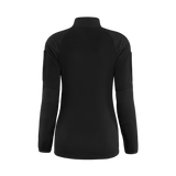 Bagpå M-Tac Combat Fleece Jakke Polartec Dame i sort, designet til kvinder i militæret med komfort og funktionalitet.