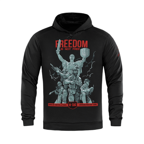 M-Tac Hoodie Freedom med militærinspireret design og fri pasform, ideel til aktivt friluftsliv. Hætte og MagnaColours® print.