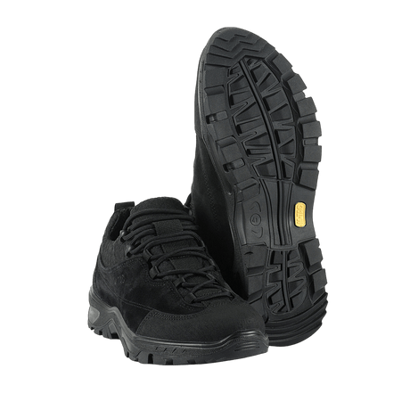 M-Tac Tactical Sneakers Patrol R Vent - Sorte taktiske sko til trekking med skridsikker sål og åndbare 3D-meshindsatser.