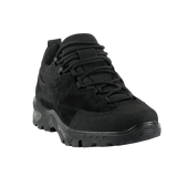 M-Tac Tactical Sneakers Patrol R Vent i sort med holdbart læder og 3D-mesh, ideelle til trekking og daglig brug.