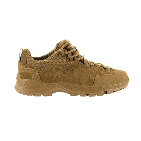 M-Tac Tactical Sneakers Patrol R Vent, komfortable outdoor-sko i slidstærkt læder med åndbar 3D-mesh og skridsikker sål.