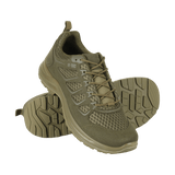 M-Tac Tactical Sneakers IVA, lette og ventilerede sneakers til sommerbrug, med åndbar mesh, nubuck forstærkning og polstret tunge.