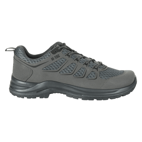M-Tac Tactical Sneakers IVA i grå, lette og slidstærke med åndbar mesh overdel og forstærket tå til trekking og outdoor-aktiviteter.