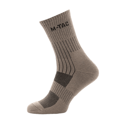 M-Tac Sokker Mk.1 grå sok med svangstøtte og termozoner for komfort og fugttransport under aktiviteter.