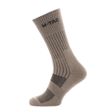 M-Tac Høje Sokker Mk.2 i beige, ideelle til trekking og aktivitet, med termozoner og støtte for optimal komfort.