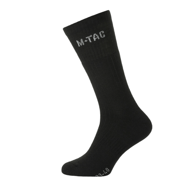 M-Tac Sokker Winter Wool i sort, varme vintersokker med merinould for maksimal komfort og fugthåndtering i kolde sæsoner.