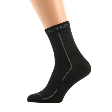 M-Tac Letvægtssokker Mk.3 er ideelle sommersokker til trekking og daglig brug, med ergonomiske trykpunkter og åndbart materiale.