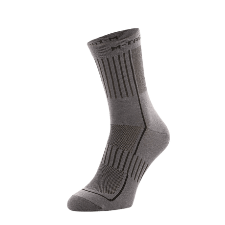 M-Tac Letvægtssokker Mk.3 med ergonomisk design, ideel til trekking og hverdagsbrug, lavet af åndbart og let materiale.
