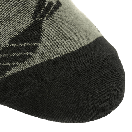 M-Tac Letvægtssokker Mk.3 Mortar Bombs i sort og grå, ideel til sommer trekking, med ergonomiske trykpunkter og åndbar konstruktion.