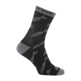 M-Tac Letvægtssokker Mk.3 Mortar Bombs i sort med bomber-mønster, designet til sommertrekking og hverdagsbrug. 80% bomuld.