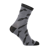 M-Tac Letvægtssokker Mk.3 Mortar Bombs i grå farve med morterprint til trekking og hverdagsbrug