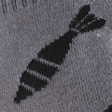 Design på M-Tac Letvægtssokker Mk.3 Mortar Bombs med mortergranat-motiv, ideel til trekking, vandring og hverdagsbrug om sommeren.