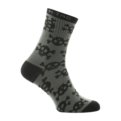 M-Tac Letvægtssokker Mk.3 Pirate Skull sommertrekkingsokker til trekking, vandring, bomuld, polyamid, elastan, ergonomisk
