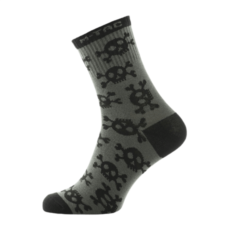 M-Tac Letvægtssokker Mk.3 Pirate Skull - lette sommertrekkingsokker med åndbare materialer og ergonomisk design, perfekt til vandring.