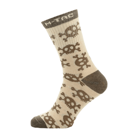 M-Tac Letvægtssokker Mk.3 Pirate Skull - lette trekkingsokker med piratkranie design, optimal pasform, åndbart materiale, perfekt til sommerbrug