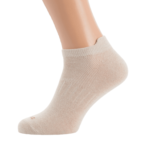 M-Tac Let Sportsokker til løb, korte og åndbare sokker i beige med elastisk kant for komfortabel pasform, ideelle til varme vejrforhold.