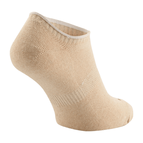 M-Tac Let Sommersokker til løb og udendørs aktiviteter, beige sokker med elastiske kanter og åndbart materiale til komfort i varmt vejr.