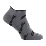 M-Tac Let Sommersokker Morter Bomber til mænd, ergonomisk designet til sport og udendørs aktiviteter, grå med unikt mønster, åndbart materiale.