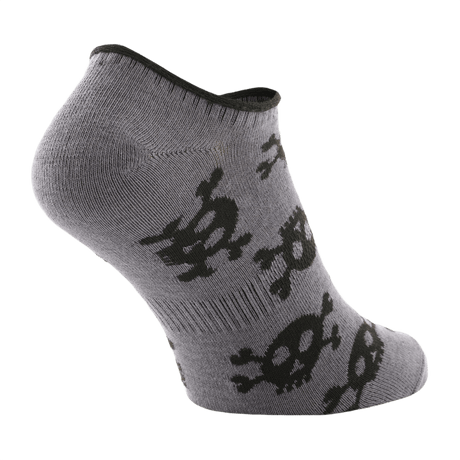 M-Tac Let Sommersokker Pirate Skull i gråt materiale med piratkranie design, ideel til løb og varmt vejr aktiviteter.