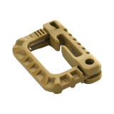 M-Tac Plast Karabin i beige ABS-plast til let udstyrsfiksering, 85 x 60 mm, slidstærk og praktisk, ikke til klatring