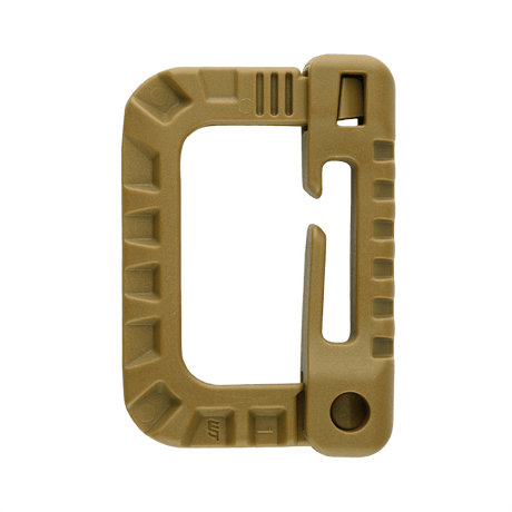 M-Tac Plast Karabin i let ABS-plast, designet til fastgørelse af udstyr på vest, bælte eller taske. Holdbar og nem at bruge.