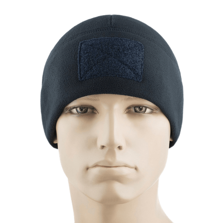 M-Tac Fleece Tactical Watch Cap Beanie m. Patch Panel - let og varm fleecehue til køligt vejr, taktisk brug og friluftsliv.