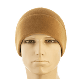 M-Tac Watch Cap Elite Fleece Beanie Hat Slimtex i brun, varm og let til taktisk brug og vinteraktiviteter, slidstærk og hurtigtørrende.