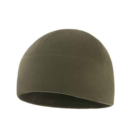 M-Tac Watch Cap Elite Fleece Beanie Hat Slimtex i olivengrønt fleece materiale, ideel til taktisk og udendørs brug i koldt vejr.