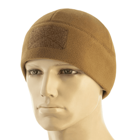 M-Tac Watch Cap Elite Fleece Beanie Hat Velcro i varm fleece med velcro-panel på mannequin
