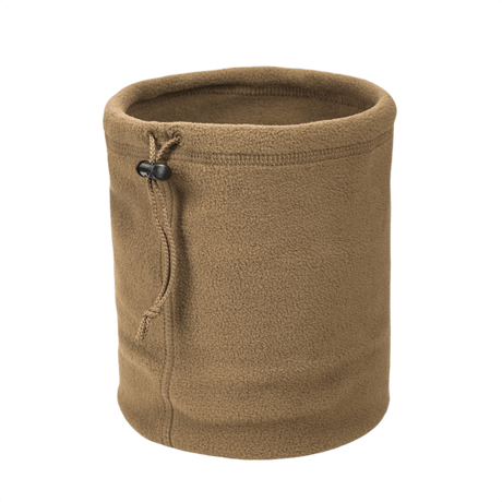 M-Tac Fleece Neck Gaiter med Snor i beige, justerbar snor for pasform, alsidigt koldt vejrs tilbehør