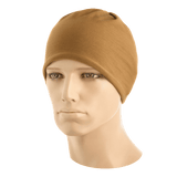 M-Tac Bomuld Tube Scarf i brun farve vises som hue på mannequin hoved, 100% bomuld, multifunktionelt tilbehør til aktiv og taktisk brug.