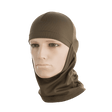 M-Tac Sweating Ninja-Balaclava i brun, beskytter mod støv og holder huden tør, ideel til udendørs aktiviteter, lavet af 100% polyester.