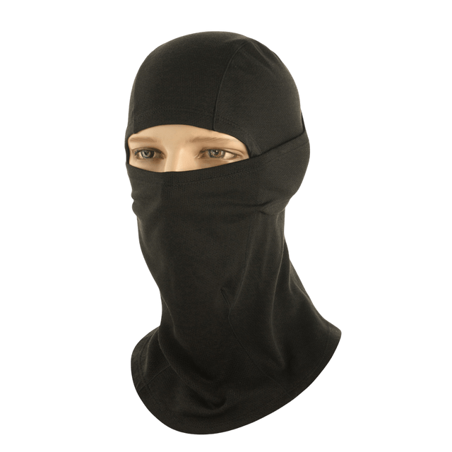 M-Tac Sweater-Ninja-Balaclava Premium i sort, beskytter mod varme og fugt, lavet i Polartec Power Dry, til brug under hjelme.
