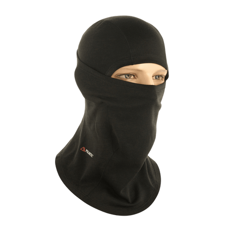 M-Tac Sweater-Ninja-Balaclava Premium i sort Polartec® Power Dry materiale for optimal komfort og beskyttelse i varme omgivelser.