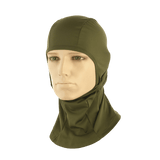 M-Tac Sweater-Ninja-Balaclava Premium i olivengrøn farve til beskyttelse og komfort under aktiviteter i varme omgivelser.