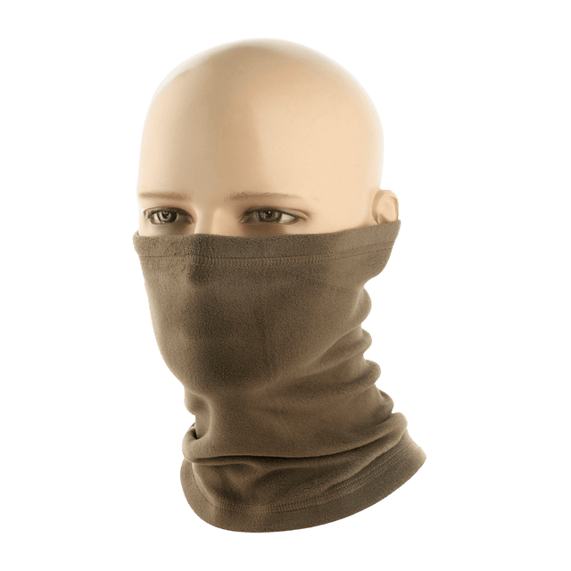 M-Tac Tube Scarf Polartec multifunktionelt halstørklæde, varmt og stilfuldt, på skulpturhoved. Ideel til kolde årstider og udendørs aktiviteter.