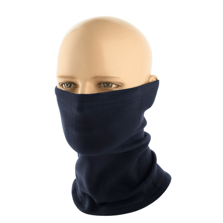 M-Tac Tube Scarf Polartec in navy blue, multifunktionelt halstørklæde til udendørs aktiviteter, varm fleece, alsidig beskyttelse mod vejret