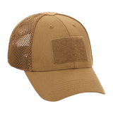 M-Tac Baseball Cap Ripstop Elite Flex i beige ripstop materiale med mesh panel og Velcro-lukning tilpasset til udendørs aktiviteter.