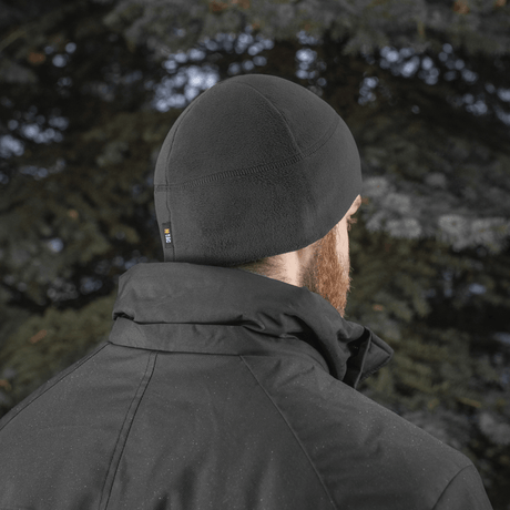 M-Tac Fleece Watch Cap Light Polartec, vinterhue i sort fleece, beskytter mod kulde og vind, holdbar og lav profil