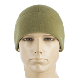M-Tac Fleece Polartec Watch Cap i olivengrøn, lavet af holdbar Polartec 200 Series fleece, ideel til vinter og udendørs aktiviteter.