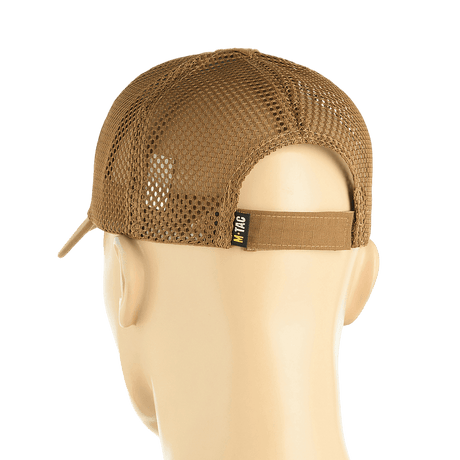 Bagsiden af M-Tac Mesh Flex Ripstop Baseball Cap med Velcro med justerbar rem og mesh-panel.