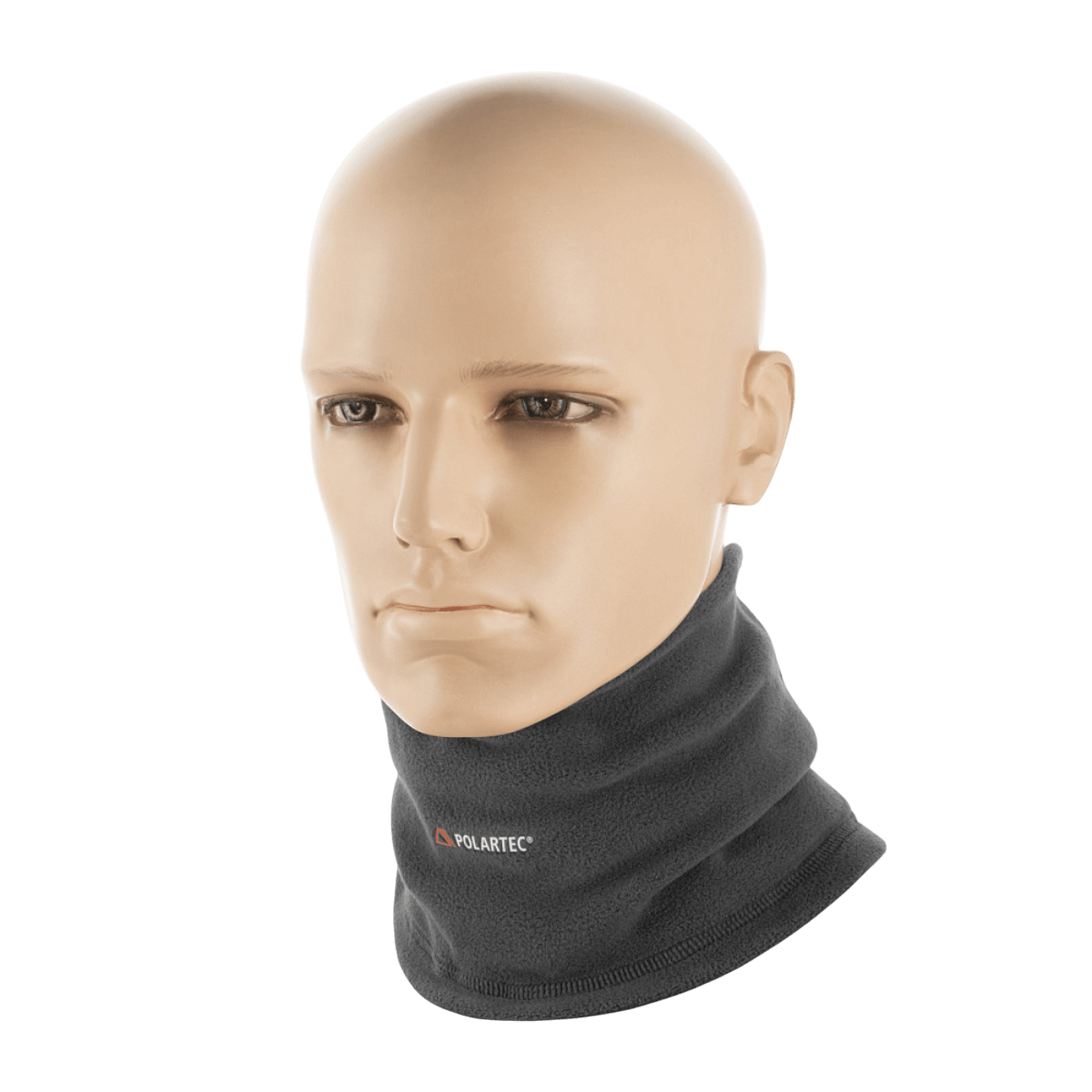 M-Tac Polartec Lang Tubehalstørklæde på mannequin, lavet af Polartec Micro Series fleece, ideelt mod vind og let nedbør.