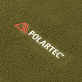 Nærbillede af Polartec-stof på M-Tac Polartec Lang Tubehalstørklæde, ideel til koldt vejr.