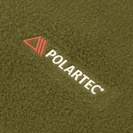 Nærbillede af Polartec-stof på M-Tac Polartec Lang Tubehalstørklæde, ideel til koldt vejr.