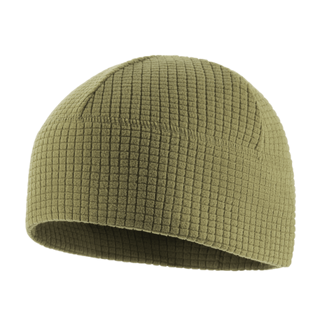 M-Tac Rip-Stop Fleece Hjelmliner i grøn, slidstærkt anti-pilling fleece, ideel til koldt vejr og udendørs brug under hjelm.