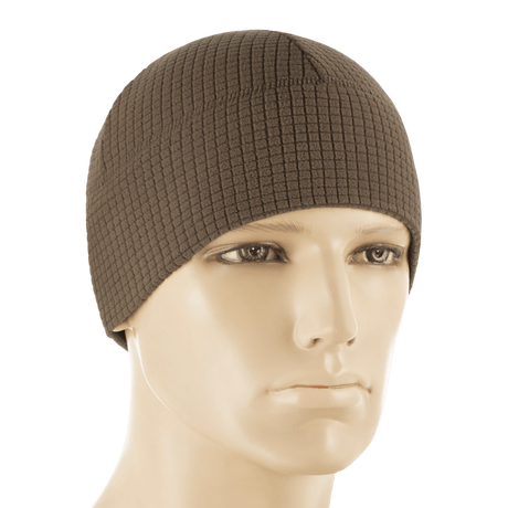 M-Tac Rip-Stop Fleece Hjelmliner på model, slidstærk og varm til koldt vejr, 100% polyester med anti-pilling egenskaber, perfekt under hjelm.