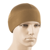 M-Tac Hjelm Watch Cap Polartec i brun farve, let og varm hue til køligt vejr, passer under hjelm, lavet af Polartec fleece med anti-pilling egenskaber.