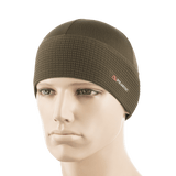 M-Tac Hjelm Watch Cap Polartec i brun farve, let og varm hue til køligt vejr, lavet af Polartec® fleece, passer under hjelm uden ubehag.